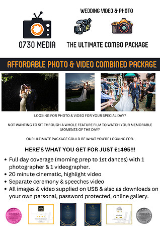 WEDDDING VIDEOGRAPHY & PHOTOGRAPHY PACKAGE 2